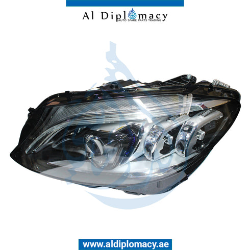 Left Headlight, UPGRADE FROM NORMAL TO Led, 2019 LOOK for Mercedes-Benz C Class W205 (2015-2021) models, Part Number T-2059066404-UPGRADE HALOGEN