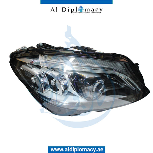 Right Headlight, UPGRADE FROM NORMAL TO Led, 2019 LOOK for Mercedes-Benz C Class W205 (2015-2021) models, Part Number T-2059066504-UPGRADE HALOGEN