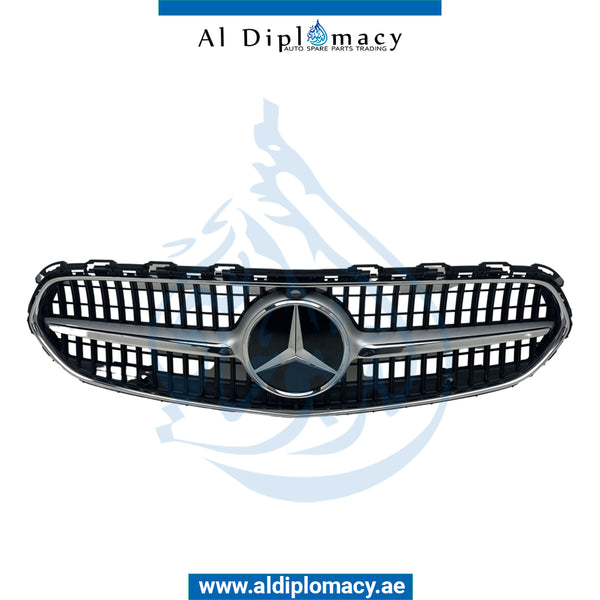 SHOW Grille, Normal, CAMERA Type, SILVER for Mercedes-Benz C Class W206 (2022) models, Part Number ATC-2068883900-SL