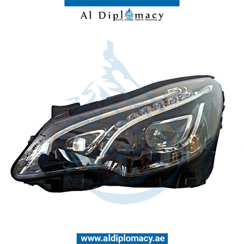 Right Headlight, UPGRADE FROM NORMAL TO Led, 2014 for Mercedes-Benz E-Class Coupe W207 (2009-2017) models, Part Number T-2078208661-UPGRADE 2014