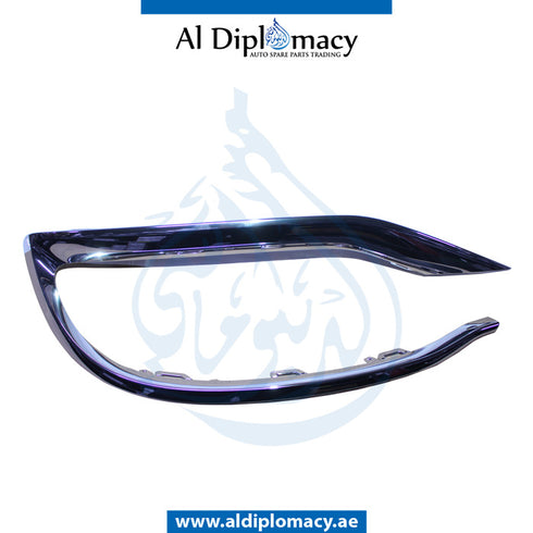 Front Left BUMPER CHROME MOLDING for Mercedes-Benz S Class W222 (2014-2020) models, Part Number A2228854500