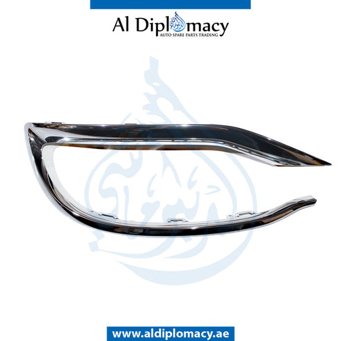 Front Left BUMPER CHROME MOLDING for Mercedes-Benz S Class W222 (2014-2020) models