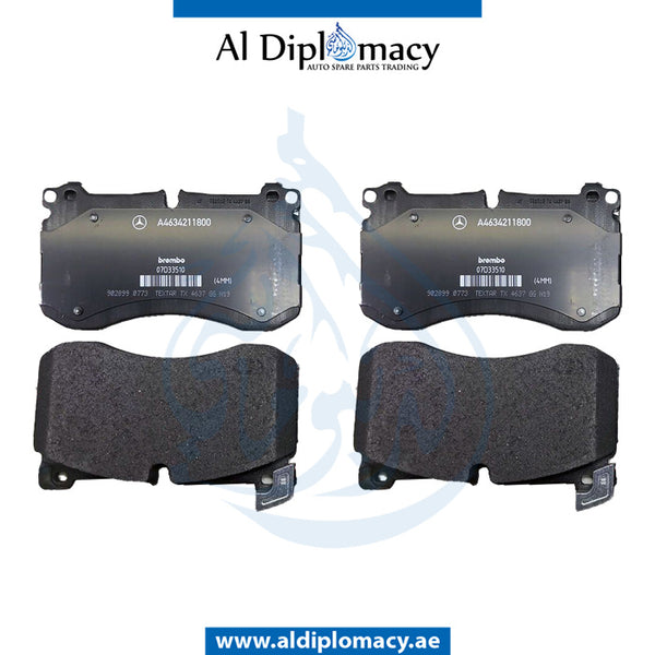 Front BRAKE PAD for GLS Class 2019 models, Part Number A0004205002