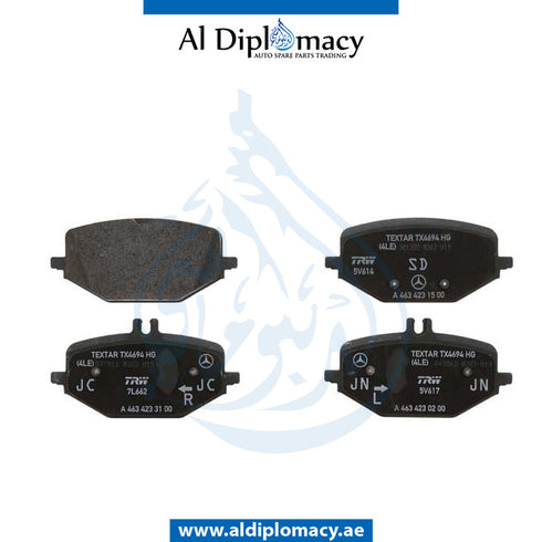 Rear BRAKE PAD for GLE Class 2019-2023 models, Part Number A0004205102