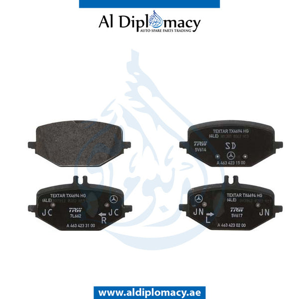 Rear BRAKE PAD for GLE Class 2019-2023 models, Part Number A0004205102