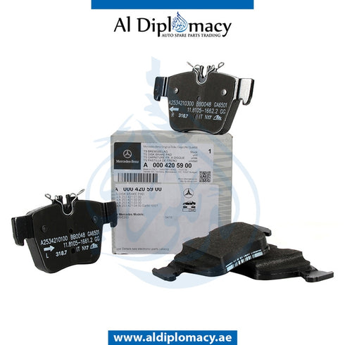 Rear BRAKE PAD for C Class 2015-2021 models, Part Number A0004205900