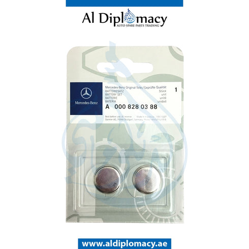 REMOTE CONTROL BATTERY Pack, 2 PCS SET for A Class 1992-1999 models, Part Number A0008280388