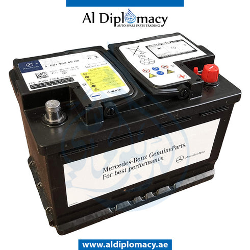 STARTER BATTERY 12V 70AH for A Class 2012-2018 models, Part Number A0019828008 26