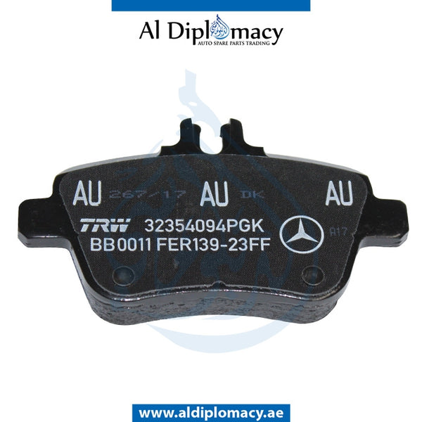 Rear BRAKE PAD for Mercedes-Benz CLA Class W117 (2013-2022) models, Part Number A0074209520