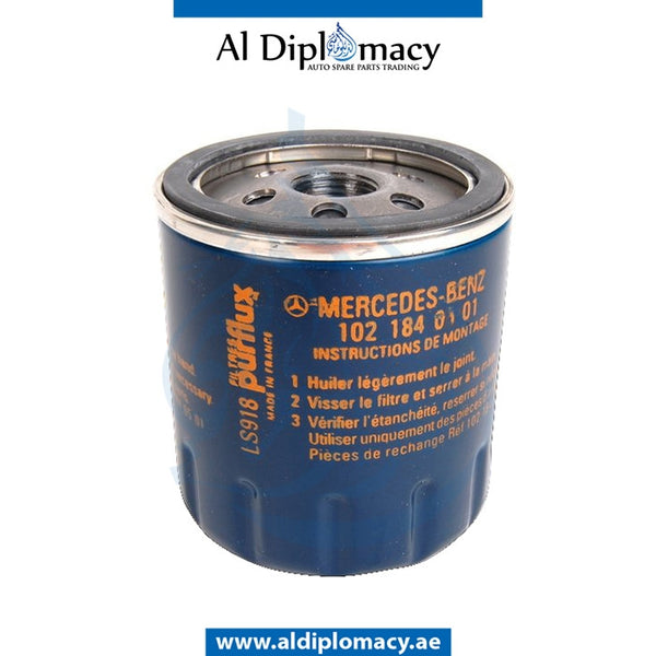 ENGINE OIL FILTER for Mercedes-Benz E Class W124 (1986-1995) models, Part Number A1021840101