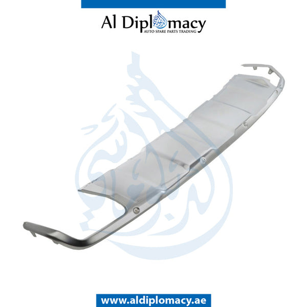 Rear BUMPER DIFFUSER CHROME COVER for Mercedes-Benz M Class W164 (2006-2011) models, Part Number A1648852322