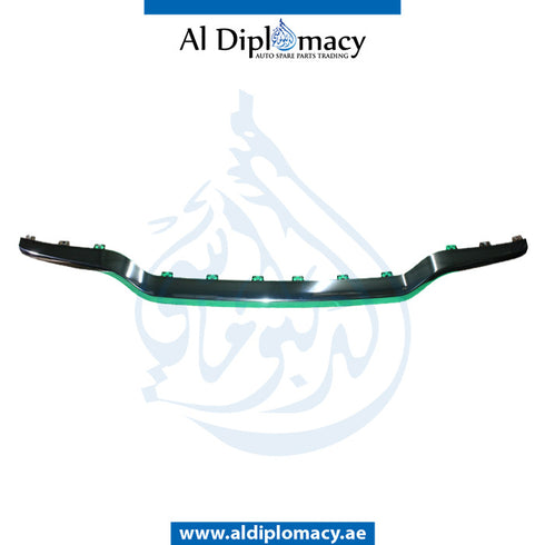 Rear BUMPER DIFFUSER CHROME Molding, CENTER for Mercedes-Benz M Class W166 (2011-2019) models, Part Number A1668852374