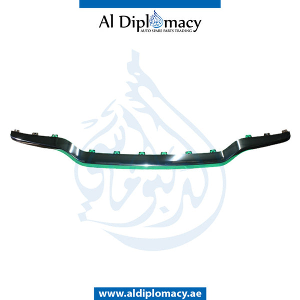 Rear BUMPER DIFFUSER CHROME Molding, CENTER for Mercedes-Benz M Class W166 (2011-2019) models, Part Number A1668852374