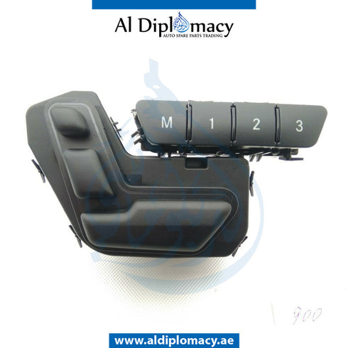 Left SEAT ADJUSTMENT Switch, DOOR for Mercedes-Benz M Class W166 (2011-2019) models, Part Number A1669051803