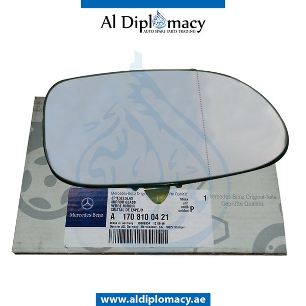 Right Mirror GLASS for Mercedes-Benz A Class W129 (1989-2001) models, Part Number A1708100421