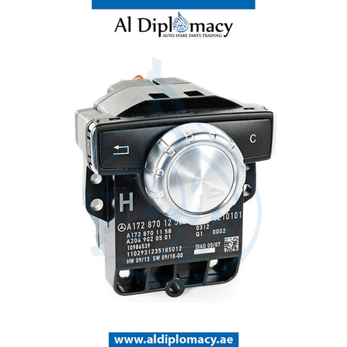 MULTIMEDIA CONTROL SWITCH for Mercedes-Benz SLK Class W172 (2011-2020) models, Part Number A1728701258