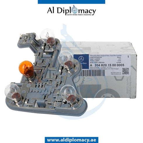 Left LIGHT BULB CARRIER for Mercedes-Benz C Class W204 (2007-2015) models, Part Number A2048201500