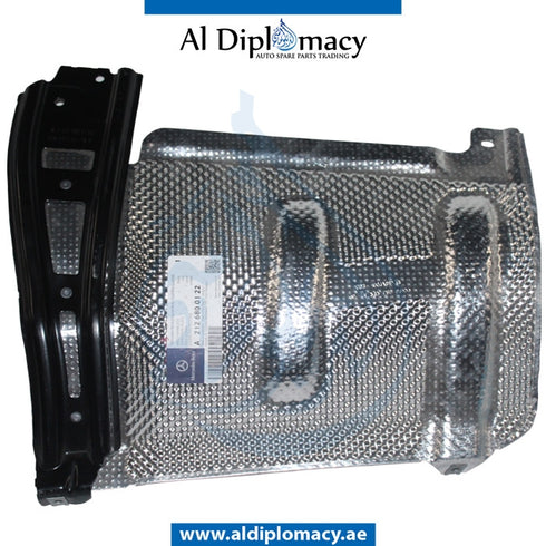Rear Left Outer SCREENING Plate, MUFFLER for Mercedes-Benz E Class W212 (2009-2016) models, Part Number A2126800122