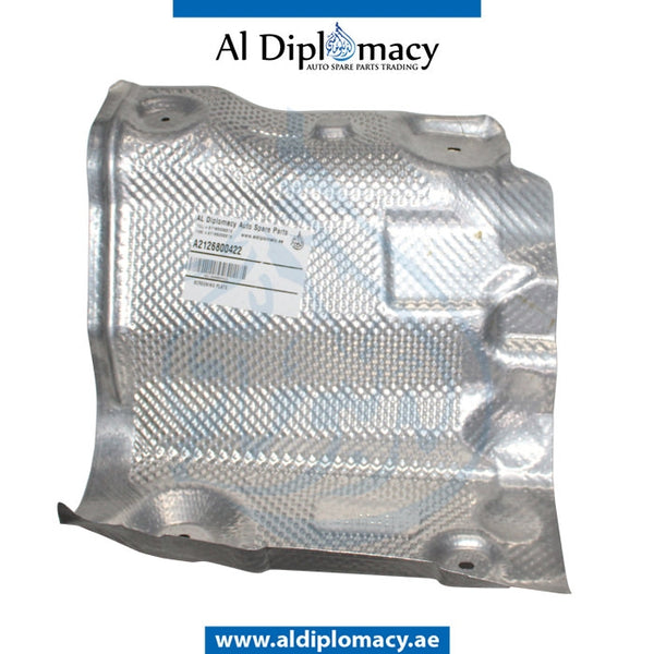 Right SCREENING Plate, OVER CENTER MUFFLER for Mercedes-Benz E Class W212 (2009-2016) models, Part Number A2126800422