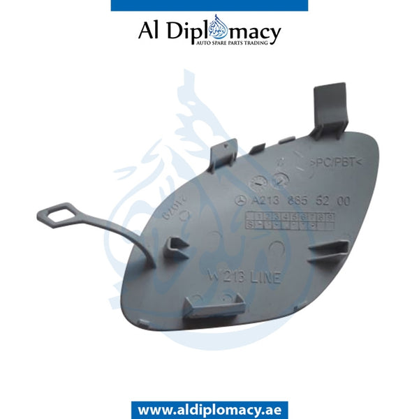 Front BUMPER TOWING HOOK COVER for Mercedes-Benz E Class W213 (2017-2023) models, Part Number A2138855200 9999