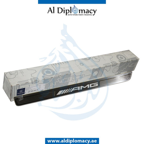 Front Left Outer DOOR SILL Cover, WITH AMG LETTERING for Mercedes-Benz S Class W222 (2014-2020) models