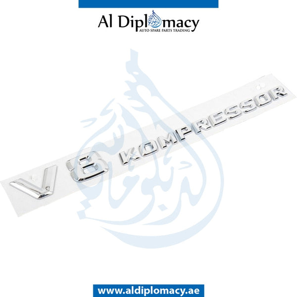 V8 KOMPRESSOR LETTERING for Mercedes-Benz S Class W211 (2002-2009) models, Part Number A2308170515