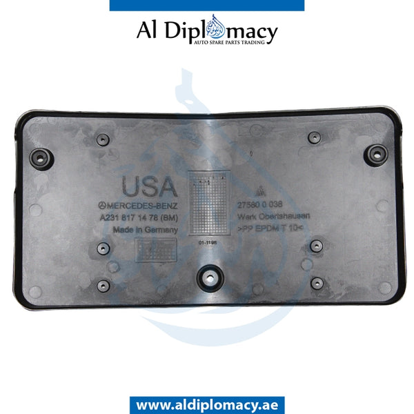 LICENSE PLATE HOLDER for Mercedes-Benz SL Class W231 (2013-2020) models, Part Number A2318171478