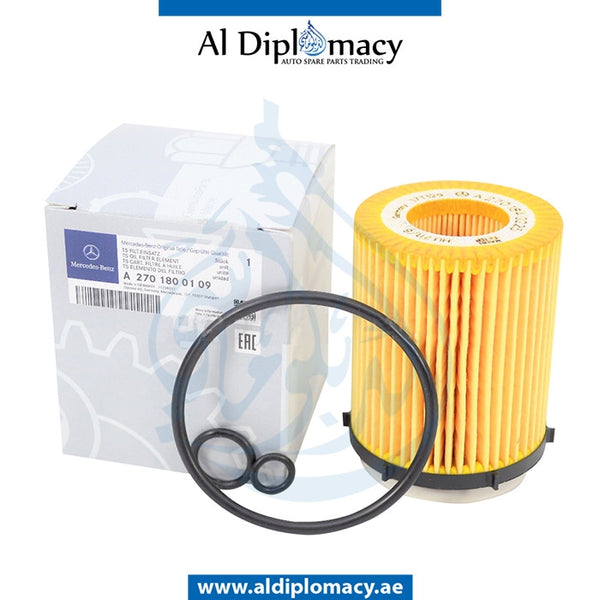 ENGINE OIL FILTER, Mercedes-Benz A Class W176 models by Original Mercedes, Part Number A2701800109 / A2701800009