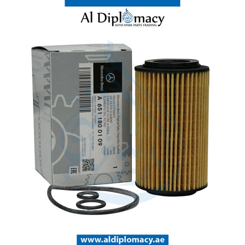 ENGINE OIL FILTER for Mercedes-Benz SLK Class W172 (2011-2020) models, Part Number A6511800109