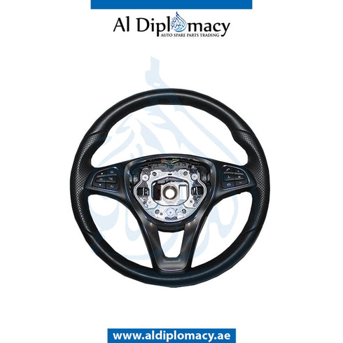 STEERING Wheel, BLACK for Mercedes-Benz C Class W205 (2015-2021) models, Part Number ATC-0004601703-BK