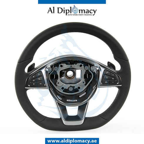 STEERING WHEEL Airbag, BLACK for Mercedes-Benz C Class W205 (2015-2021) models, Part Number ATC-0004604003-BK