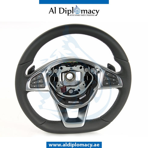 STEERING Wheel, BLACK for Mercedes-Benz CLA Class W117 (2013-2022) models, Part Number ATC-0004604103-BK