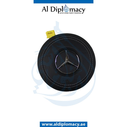 STEERING WHEEL Airbag, DARK BASALAT GRAY for Mercedes-Benz S Class C217 (2015-2021) models, Part Number ATC-0008608600 7J20