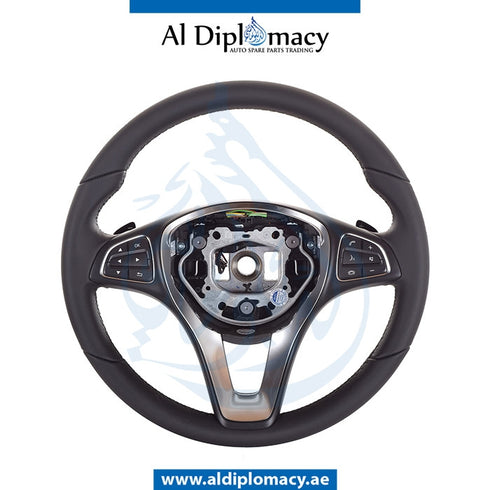 STEERING Wheel, BLACK for Mercedes-Benz A Class H247 (2012-2018) models, Part Number ATC-0014608903-BK
