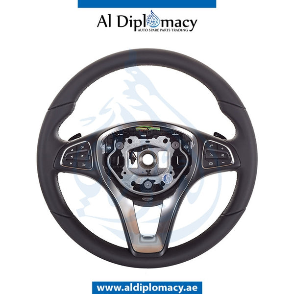 STEERING Wheel, BLACK for Mercedes-Benz A Class H247 (2012-2018) models, Part Number ATC-0014608903-BK