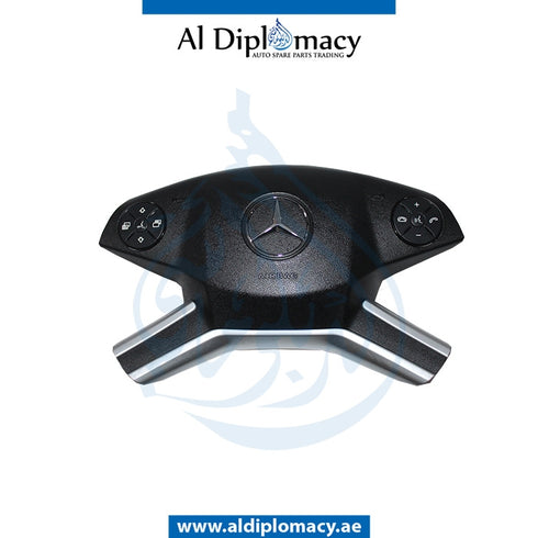 STEERING WHEEL Airbag, BLACK for Mercedes-Benz M Class W164 (2006-2011) models, Part Number ATC-1648601802-BK