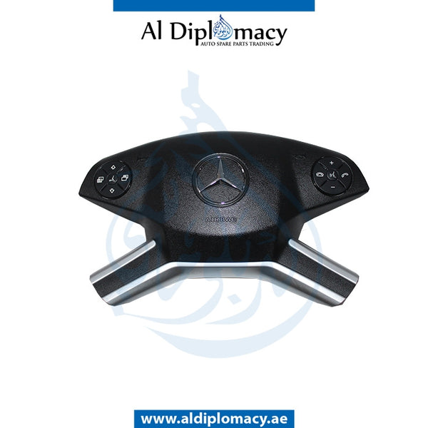 STEERING WHEEL Airbag, BLACK for Mercedes-Benz M Class W164 (2006-2011) models, Part Number ATC-1648601802-BK