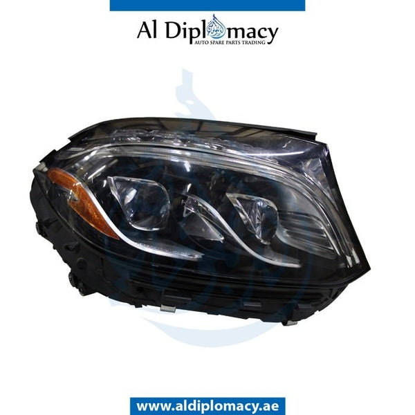 Right Headlight, DYNAMIC Led, EMPTY for Mercedes-Benz GL Class X166 (2013-2019) models, Part Number ATC-1668202800
