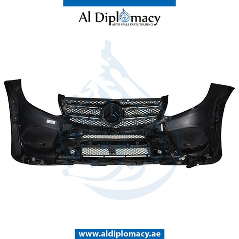 Front Bumper, WITH SENSOR Hole, Amg, COMPLETE for Mercedes-Benz GL Class X166 (2013-2019) models, Part Number ATC-1668851900-CO