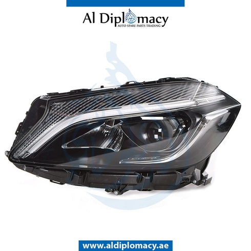 Left Headlight, STATIC Led, COMPLETE for Mercedes-Benz A Class W176 (2012-2018) models, Part Number ATC-1769065900-CO