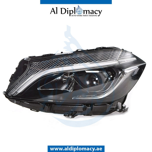 Left Headlight, STATIC Led, EMPTY for Mercedes-Benz A Class W176 (2012-2018) models, Part Number ATC-1769065900