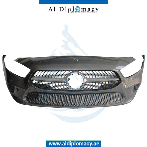 Front Bumper, WITHOUT SENSOR Hole, Normal, COMPLETE for Mercedes-Benz A Class W177 (2018-2020) models, Part Number ATC-1778800100-CO