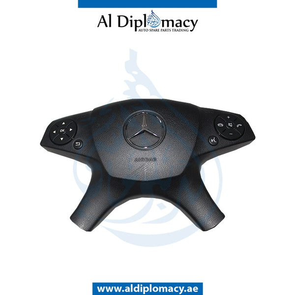 STEERING WHEEL Airbag, BLACK for Mercedes-Benz C Class W204 (2007-2015) models, Part Number ATC-2048600202-BK