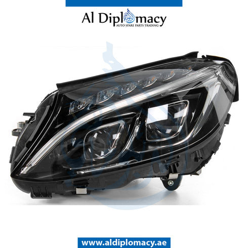 Left Headlight, UPGRADE FROM NORMAL TO LED for Mercedes-Benz C Class W205 (2015-2021) models