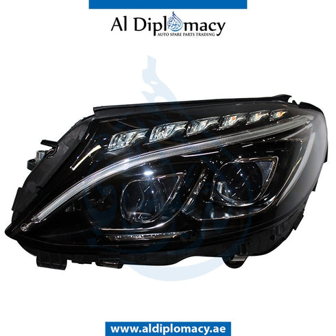 Left Headlight, DYNAMIC LED for Mercedes-Benz C Class W205 (2015-2021) models, Part Number ATC-2058202961