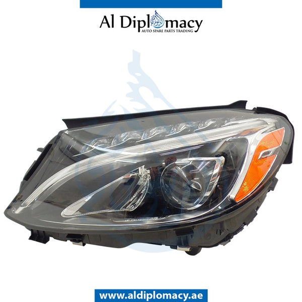 Right Headlight, STATIC Led, COMPLETE for Mercedes-Benz C Class W205 (2015-2021) models, Part Number ATC-2058204061-CO