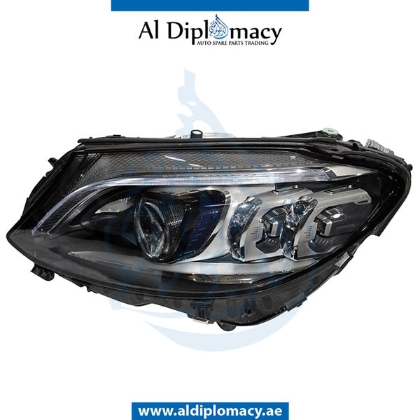 Left Headlight, UPGRADE TO 2019 LOOK for Mercedes-Benz C Class W205 (2015-2021) models, Part Number T-2059066404-UPGRADE