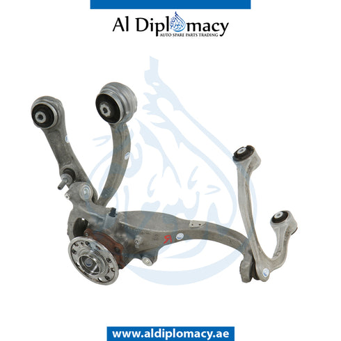 Front Left STEERING Knuckle, COMPLETE for Mercedes-Benz E Class W213 (2017-2023) models, Part Number ATC-2133325100-CO