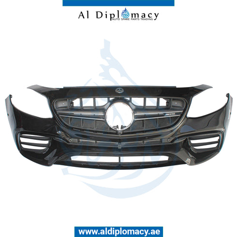 Front Bumper, WITH SENSOR Hole, COMPLETE for Mercedes-Benz E Class W213 (2017-2023) models
