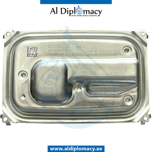LED HEADLIGHT CONTROL UNIT for Mercedes-Benz E Class W213 (2017-2023) models, Part Number ATC-2139002334